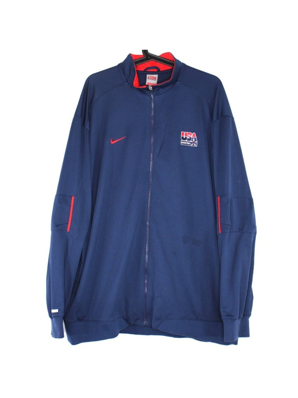 Vintage Nike Mens Large Y2K Team USA Basketball Olympics Warm Up Jacket K795